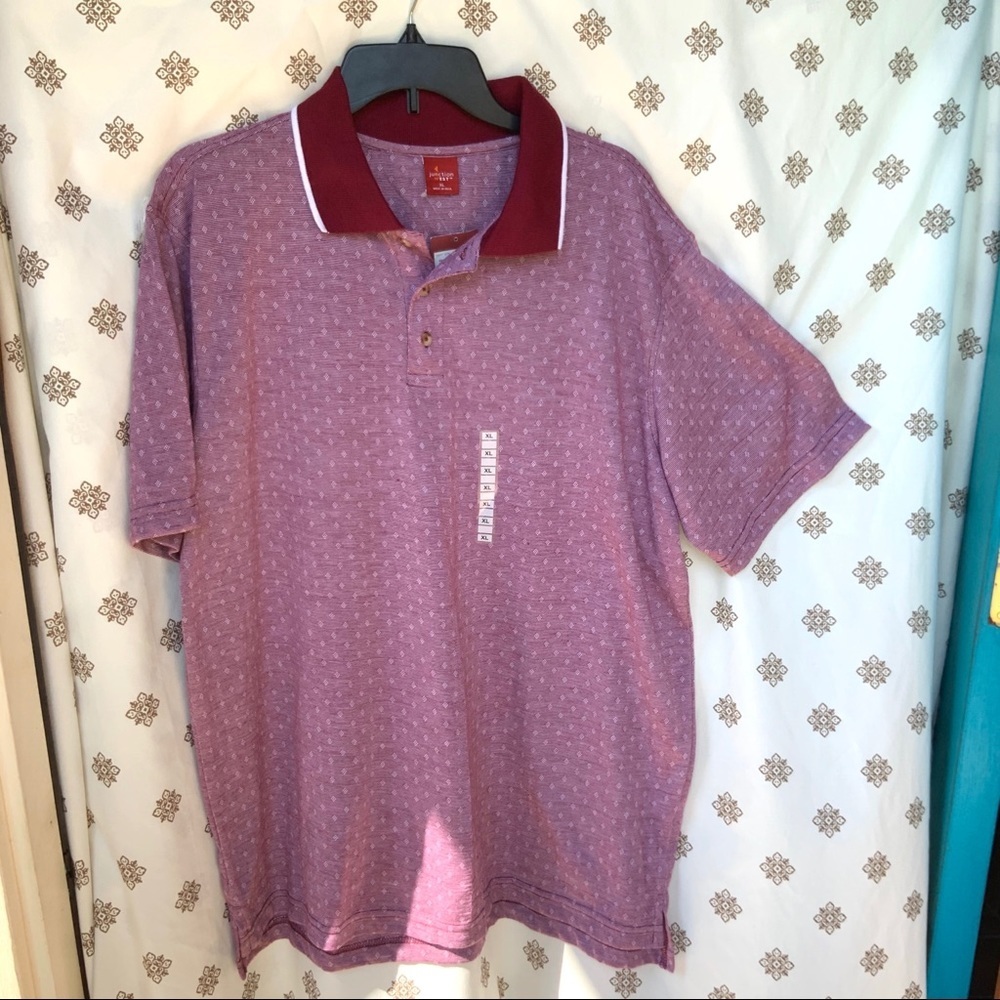 NWT Junction West Burgundy & White Shirt XL